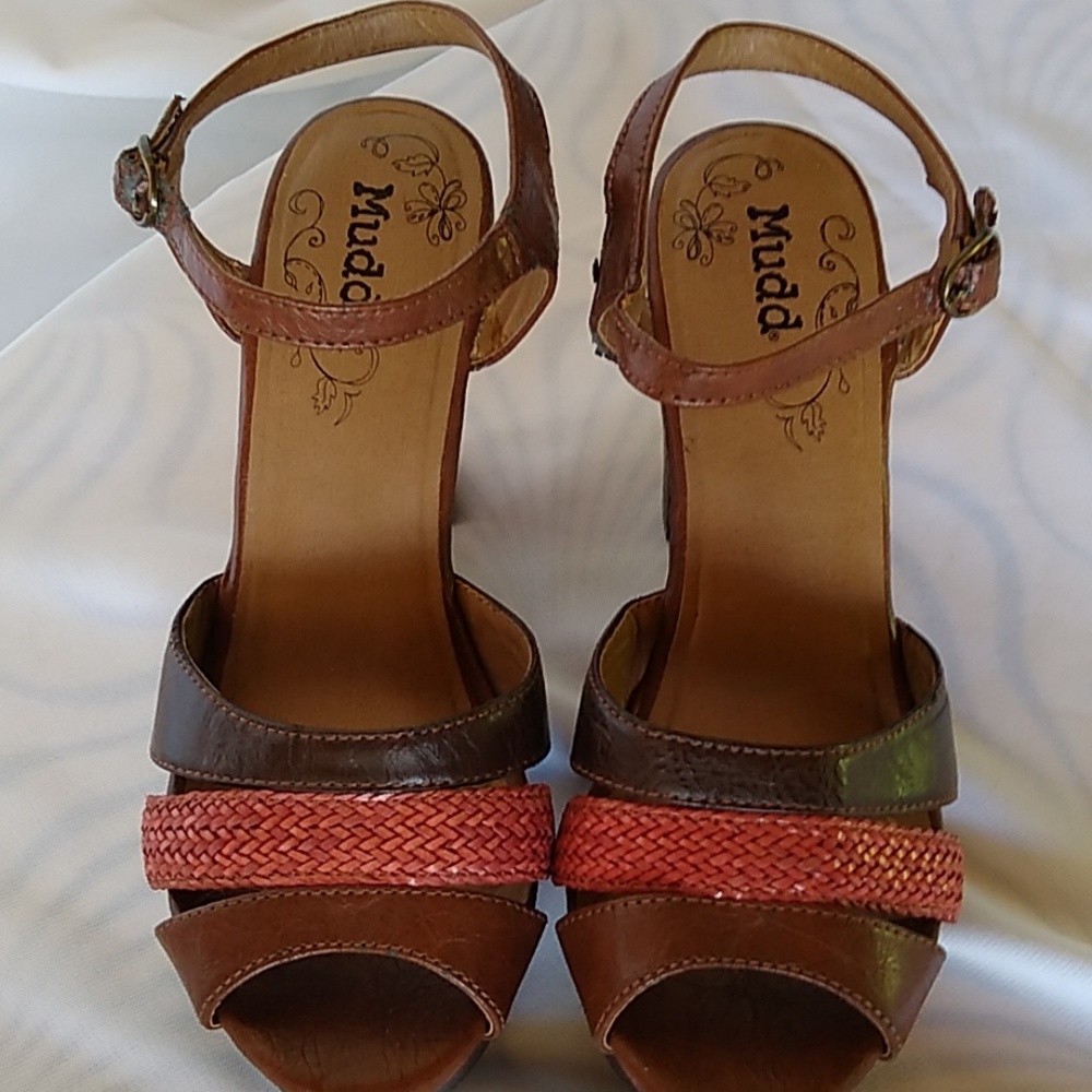 Mudd shoes open toe ankle strap size 7 1/2